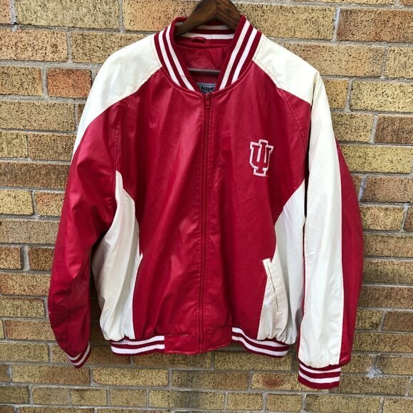Vintage 1998 NCAA Steve & Barrys Indiana Hoosiers Varsity Jacket XXL - Picture 4 of 11